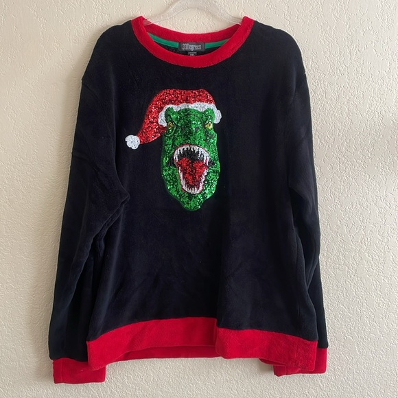 T Rex Christmas Sweater - Picture 3 of 7